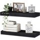 thumbnail image 1 of Estante flotante de pared QEEIG 40 x 17 cm negro x2, 1 of 9