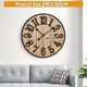 thumbnail image 3 of Reloj de Pared Henescribe 61 cm Metal y Madera Silencioso, 3 of 7