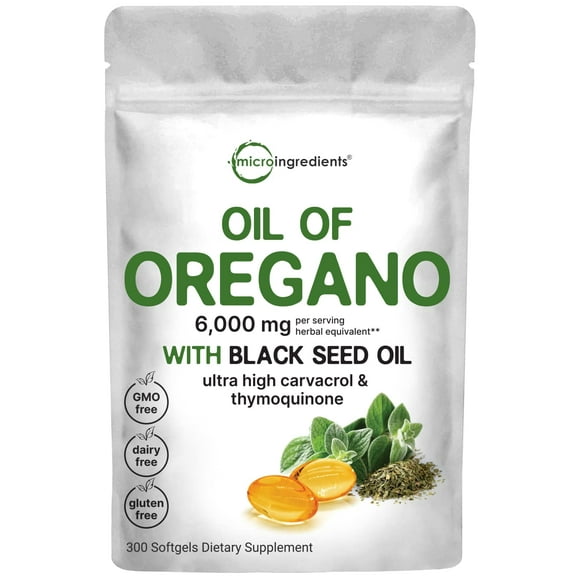 Apoyo de Cuidado Diario Aceite De Orégano 6000 Mg 300 Unidades