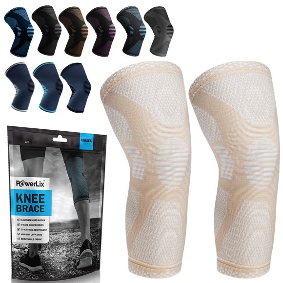 Rodillera POWERLIX de Soporte - Par para Entrenamiento y Deportes