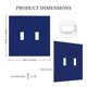 thumbnail image 5 of Cubierta decorativa para interruptor de luz Oilbiexn azul marino de 2 módulos, 5 of 8
