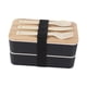 thumbnail image 3 of Caja Para Almuerzo, Contenedor Para Ensalada A Prueba De Fugas, Para Senderismo, Viajes, Escalada, Negro, 3 of 3