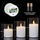 thumbnail image 2 of Velas sin llama Eywamage de cristal transparente con mando a distancia, juego de 3, 2 of 7
