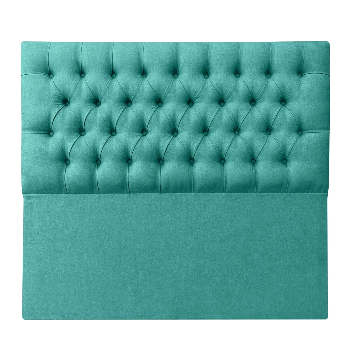 Espacio Hogar - Respaldo Capitone Premium 2 Plazas Lino Turquesa