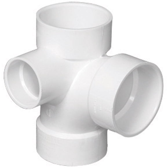 Camiseta sanitaria de PVC Charlotte Pipe Schedule 40, 3 x 3 pulgadas PVC004160800
