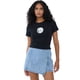 thumbnail image 1 of Polera Mujer M/C Crop Mini Print Negro Corona, 1 of 5