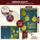 thumbnail image 3 of Tarjeta de felicitación Decorably 13 × 18 cm Pack de 16 con foil dorado, 3 of 6