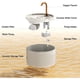 thumbnail image 2 of Fuente de agua para gato DOOOB de cerámica, 2,1 L, con bomba silenciosa, 2 of 3