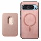 thumbnail image 3 of Funda de Cuero Magnética con Tarjetero para Google Pixel 9 Cubierta Delgada Rosa, 3 of 5