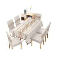 Teng Fei - Juego Mantel Más 6 Fundas De Silla Para Comedor 140X220 Cm