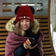 thumbnail image 2 of Gorro de punto con orejas de gato, gorro de lana bordado, bonito gorro cálido para otoño e invierno, gorro para el frío., 2 of 5