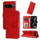 thumbnail image 1 of Funda tipo cartera FOXDOCK para Google Pixel 9 Pro XL , diseño girasol en relieve, cuero PU, cierre magnético, soporte y tarjetero, 1 of 5