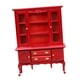thumbnail image 1 of Gabinete De Casa De Muñecas Modelo 1:12 Gabinete De Madera Para Decoración De Dormitorio Sala De Estar Rojo, 1 of 5
