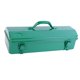 thumbnail image 4 of Caja De Herramientas De Metal Con Pestillo De Bloqueo, Organizador De Herramientas Verde Para Garaje, Hogar, Taller, 42 Cm X 12 Cm X 15,5 Cm, 4 of 5