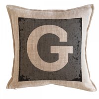 Tuyo Print - Cojín Letra Fondo Gris G 45X45