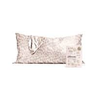 Funda De Almohada Kitsch De Satén Tamaño Queen, 50 X 90 Cm, Estampado De Leopardo