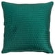 thumbnail image 1 of Funda de poliéster Pillow Rizzy Home, relleno de plumón, 22 x 22 cm, color verde azulado, 1 of 4