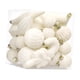 thumbnail image 1 of 28 bolas navideñas flocadas para decoración del hogar con agujero para colgar, adornos para el de Navidad, Acción de Gracias, aniversario festiv Blanco, 1 of 5