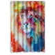 thumbnail image 1 of Cortina de ducha Cool Lion con ganchos (122 x 183 cm), 1 of 3