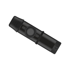 Bothyi - Metal Kazoo Incluye 5 Flautas De Repuesto Cubierta De Silicona, Fácil De Aprender Negro