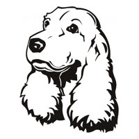 Rienda Libre Graphics - Decomural Cocker Spaniel Pets Dogs Ws-18700
