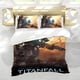 thumbnail image 5 of Titanfall Conjunto de sábanas temático, trío de piezas, cómodo y amigable con la piel, diseño único, regalo de decoración para el hogar para familiares, amigos y fans,135cm *200cm, 5 of 6