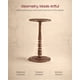 thumbnail image 4 of Mesa Auxiliar Redonda Mariel De Madera Maciza 30 X 55 Cm, 4 of 7