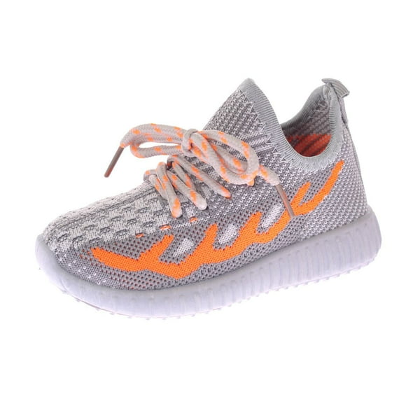 Zapatilla Kids Gris Naranjo Bbo