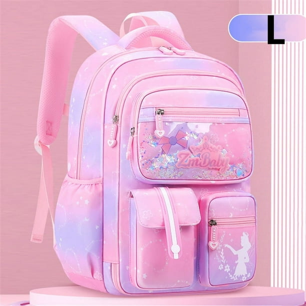 2024 New Girl Children Waterproof Backpack Primary Kawaii Cute School Bag Book Bags Pink For Kids Child Teenage Schoolbag