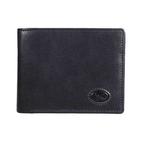 Billetera De Cuero Hombre Gino Rodinis Bolonia 1171 Azul