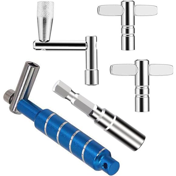 MOONBACK Drum Key Drill Bit, Standard Drum Tuning Key