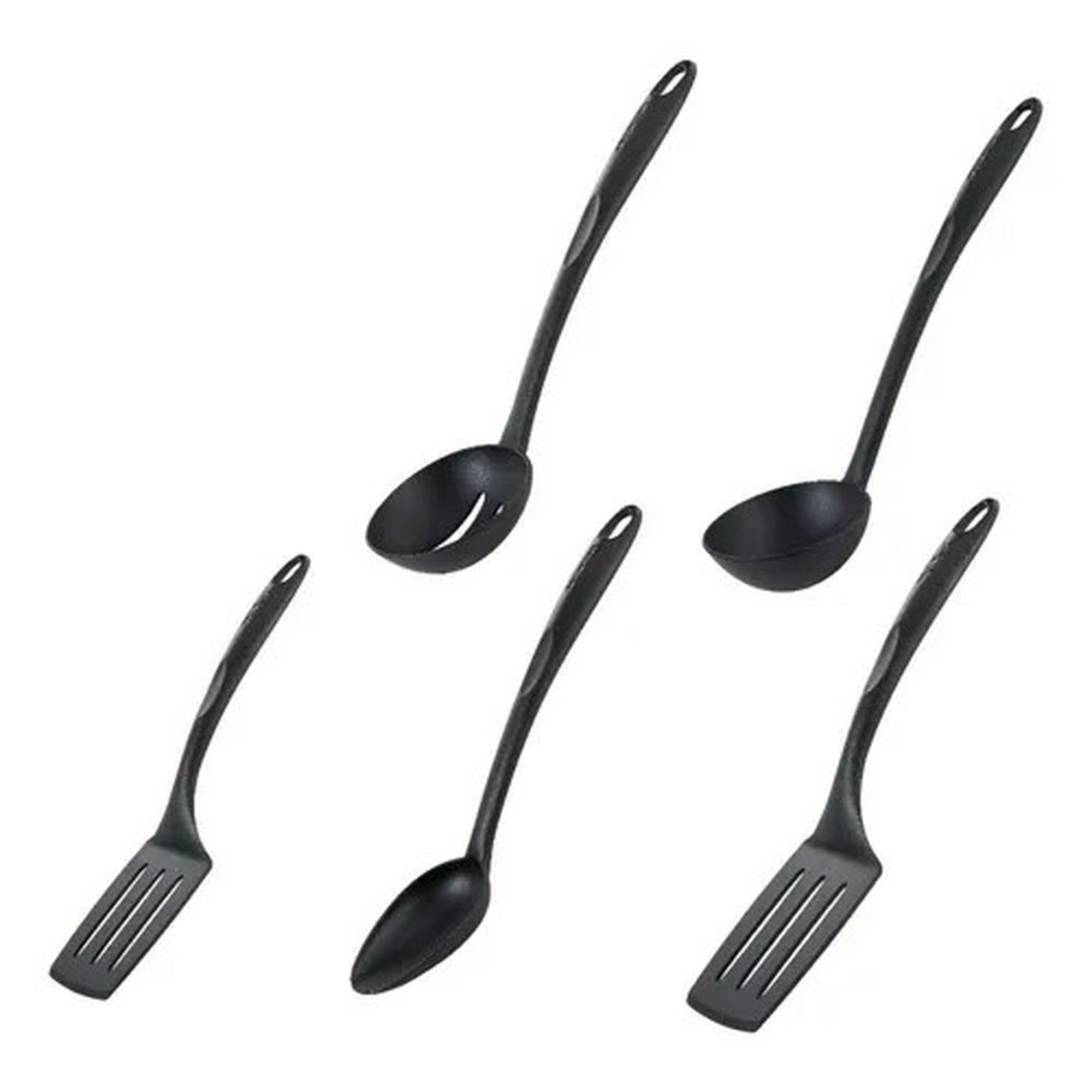 Genérico - Set De 5 Utensilios Cocina Nylon Antiadherente