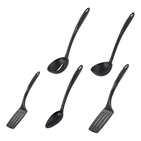 Genérico - Set De 5 Utensilios Cocina Nylon Antiadherente
