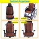 thumbnail image 5 of Cojín para asiento de coche kingphenix de espuma viscoelástica color marrón, 5 of 9