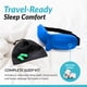 thumbnail image 4 of Kit de antifaz para dormir Dream Essentials Contorneado Azul para viaje, 4 of 9