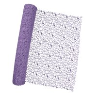 Magideal - Envoltorio Floral De Malla De Jacquard, Adorno Creativo, Papel De Regalo De Flores, Bricolaje Para Suministros De Floristería Para Bodas, Regalos De Púrpura Claro
