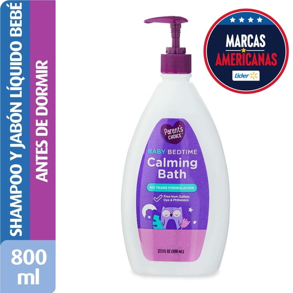 Jabón y Shampoo Líquido de Bebe para Antes de dormir, 800 ml