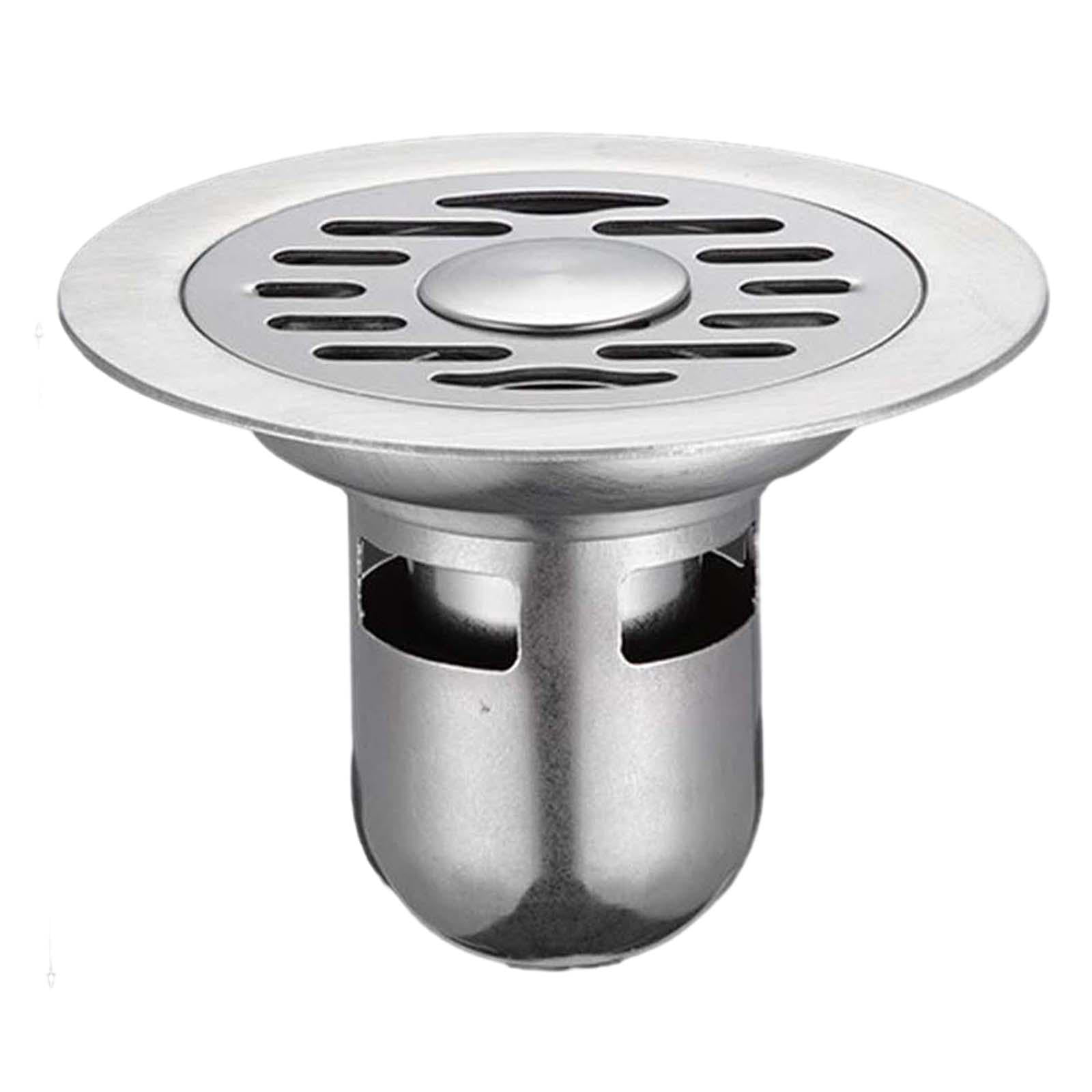 Magideal - Desagües De Piso, Escurridor, Cubierta De Colador De Ducha, 15cm, Fácil De Usar, Eliminación De Olores, Núcleo De Drenaje, Salida De Agua Para Piscina 15x9.8cm Doble