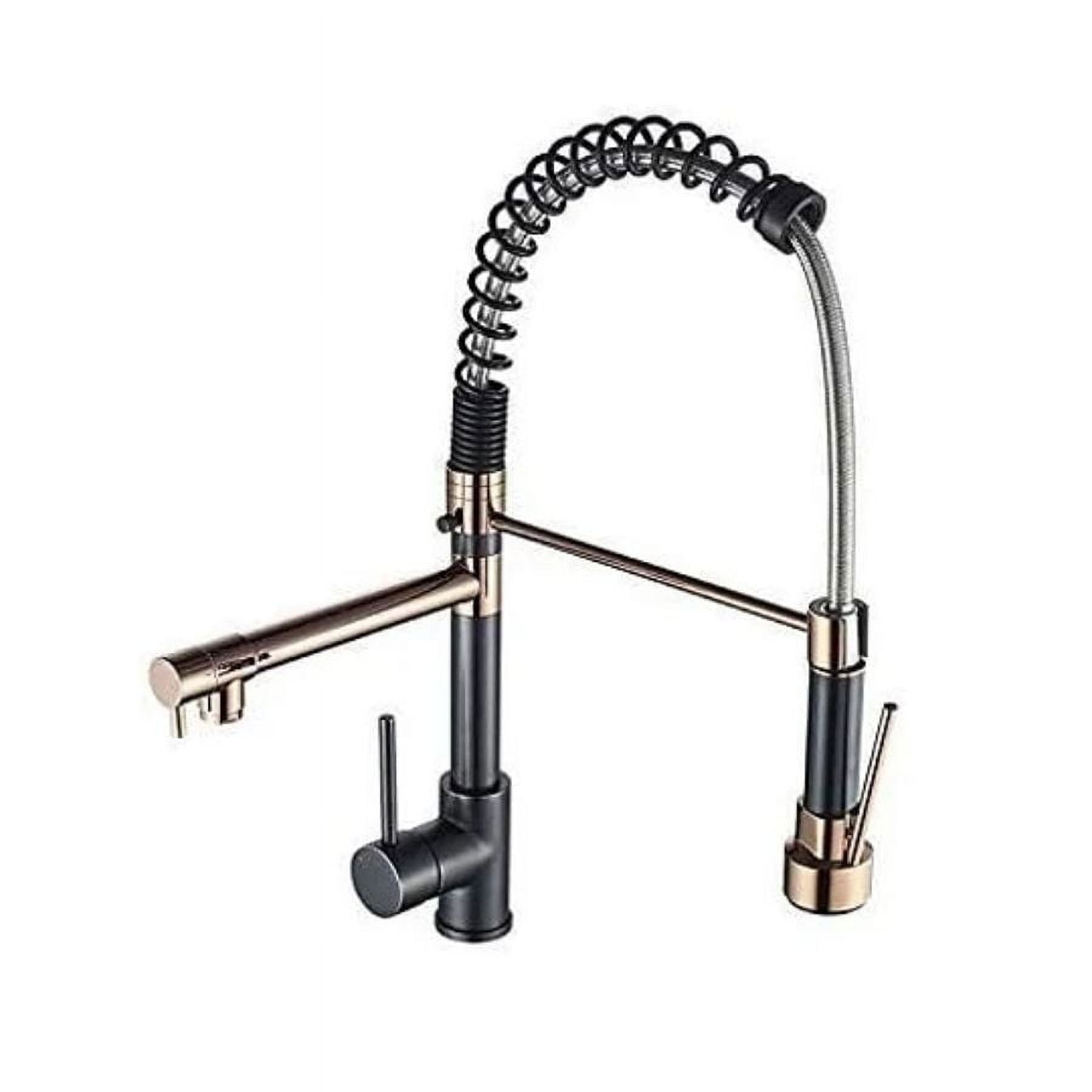 Click Ventas - Grifo Mezclador Llave Extraíble Dual Giratorio 2 Boquilla Plateado