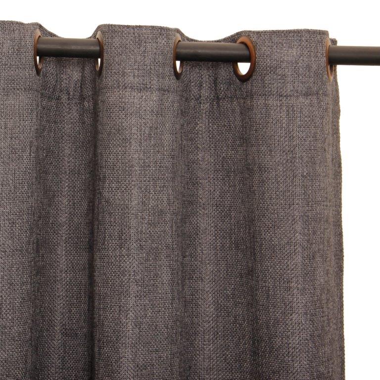 Masel - Cortina Argollas Kikar 1.40 X 2.25 Gris Oscuro