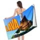 thumbnail image 4 of Lava Toalla de playa de secado rápido con diseño temático, regalo para mujeres y niñas, ideal para cumpleaños, fans, amantes de la música, uso en la playa o al aire libre, 78 × 160 cm, 4 of 6
