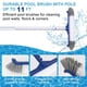 thumbnail image 4 of Kit de limpieza para piscina POOLAZA: cepillo de 44 cm, red recogehojas y pértiga de 3,2 m, 4 of 6