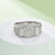 thumbnail image 2 of Anillos de Diamante de Moissanita para Hombre Color D/E VVS1 Anillos de Boda Anillos de Compromiso de Moissanita con Certificado, 2 of 6