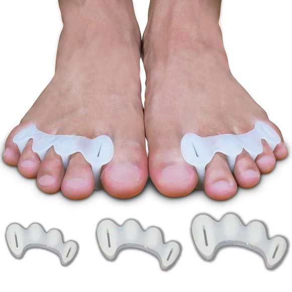 Separadores de dedos para alinear los pies para la salud de las personas