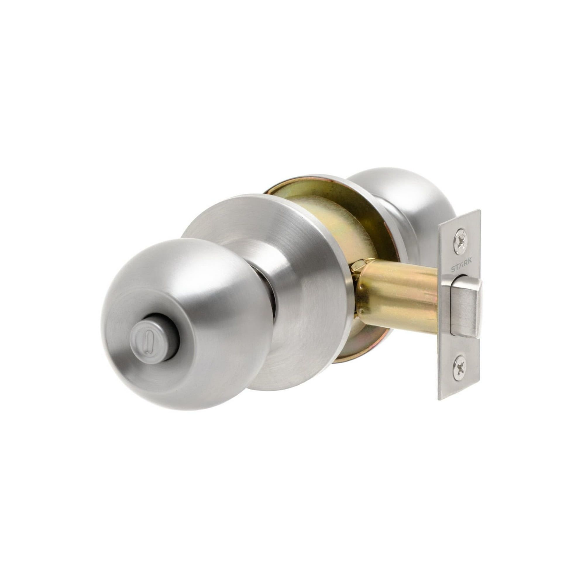 Stark Design - Cerradura De Pomo Cilíndrica, Baño - Dormitorio. (acero Inoxidable 304). Sku: Sdp30-ai