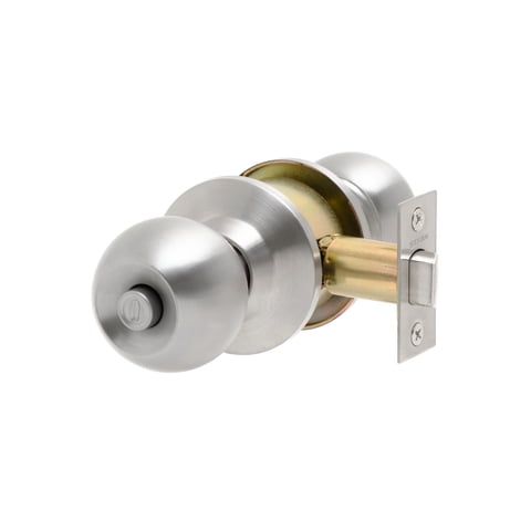 Stark Design - Cerradura De Pomo Cilíndrica, Baño - Dormitorio. (Acero Inoxidable 304). Sku: Sdp30-Ai