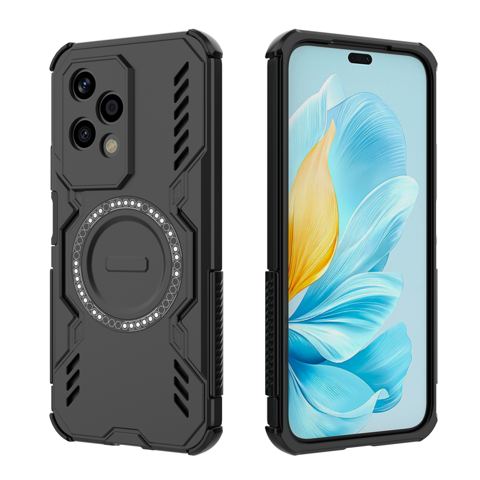 Funda Foxdock Para Honor 200 Lite , Magnética, Resistente A Golpes, Con Soporte, Unisex, Carga Inalámbrica