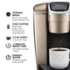 thumbnail image 2 of Cafetera Keurig K-Elite, cápsula K-Cup de una sola porción, color dorado cepillado, 2 of 9
