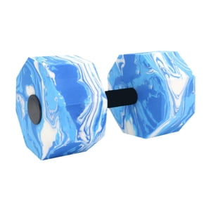 Ioensy - Barra De Mano Con Pesas De Agua Para Entrenamiento En Piscina, Ideal Para Hombres Y Mujeres Principiantes, Color Azul Y Blanco.