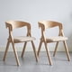 thumbnail image 1 of Pack 2 Sillas Comedor Madera Tapiz Chenilla Margot Venhoouse Natural, 1 of 10